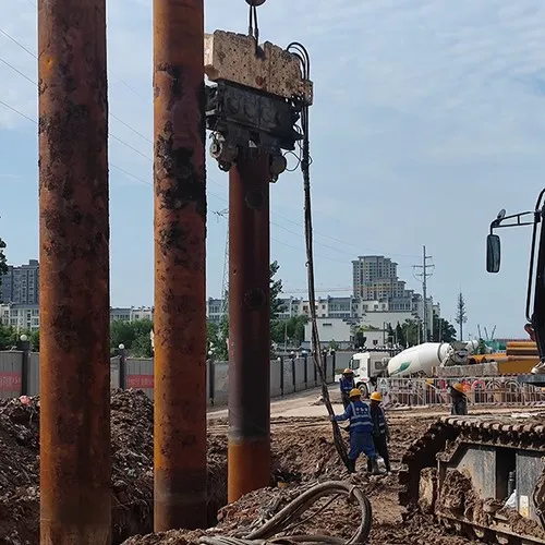 Construction de la ligne 10 du MRT dans le district de Gaoling, ville de Xi'an