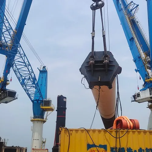 Construction de la zone A de la ferme éolienne offshore de Changle à Fujian